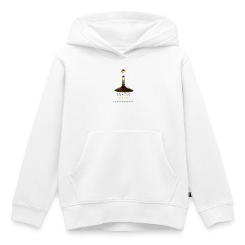 Gentle Power Minimalist Quote Design - Kids Premium Organic Hoodie - white - Front - AI Model Kid Female (0cm)