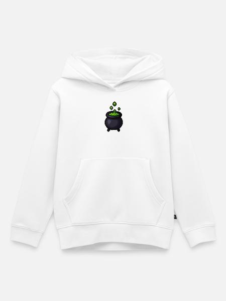Grüner Zauberbottich - Kinder Premium Organic Hoodie - Weiß