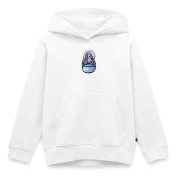 Mondbeschienener Kessel-Mystiker - Kinder Premium Organic Hoodie - Weiß - Vorne - AI Model Kid Female (0cm)