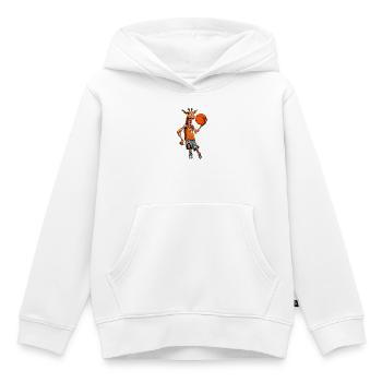 Giraffe Basketball - Kinder Premium Organic Hoodie - Weiß - Vorne - AI Model Kid Female (0cm)