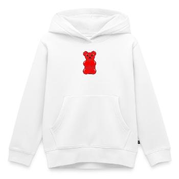 Gummibär - Kinder Premium Organic Hoodie - Weiß - Vorne - AI Model Kid Female (0cm)