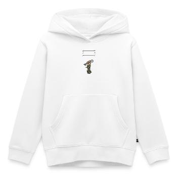 Solide comme des oliviers - Sweat Premium à capuche enfant bio - blanc - Devant - AI Model Kid Female (0cm)