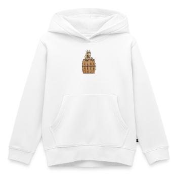Pferd Fass - Kinder Premium Organic Hoodie - Weiß - Vorne - AI Model Kid Female (0cm)