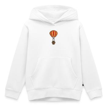 Heißluftballon - Kinder Premium Organic Hoodie - Weiß - Vorne - AI Model Kid Female (0cm)