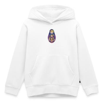 Traditionelle Matroschka  - Kinder Premium Organic Hoodie - Weiß - Vorne - AI Model Kid Female (0cm)