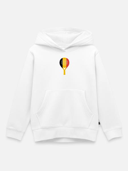 Padel-Belgien - Kinder Premium Organic Hoodie - Weiß