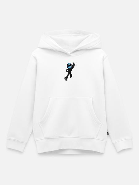 Rennfahrer - Kinder Premium Organic Hoodie - Weiß