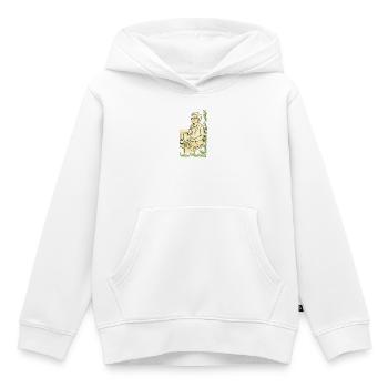 Großmutter Cafézeit am Tisch - Kinder Premium Organic Hoodie - Weiß - Vorne - AI Model Kid Female (0cm)