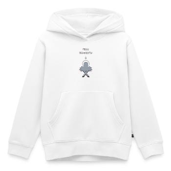 Jesus in der Krippe Frohe Weihnachten Text - Kinder Premium Organic Hoodie - Weiß - Vorne - AI Model Kid Female (0cm)