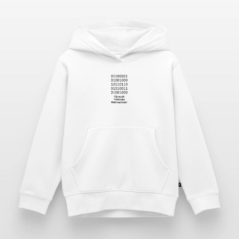 Binary Code Weihnachtszauber Kinder Premium Organic Hoodie