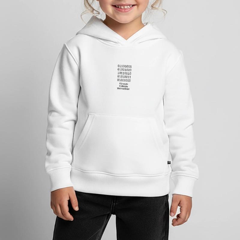 Binary Code Weihnachtszauber Kinder Premium Organic Hoodie