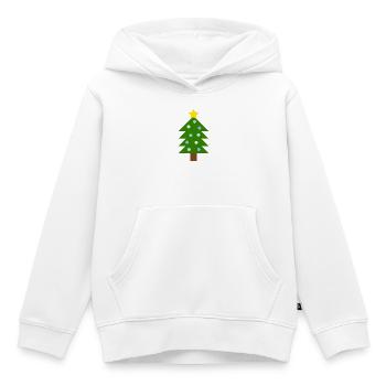 Festlicher Kiefern-Weihnachtsbaum - Kinder Premium Organic Hoodie - Weiß - Vorne - AI Model Kid Female (0cm)
