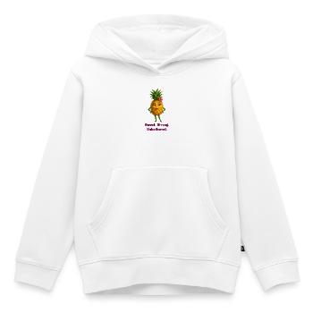 Pineapple heroine: Sweet strong unimpressed - Kids Premium Organic Hoodie - white - Front - AI Model Kid Female (0cm)