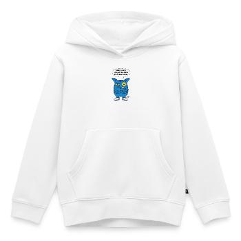 Ton visage reflète la stupidité - Zooki - Sweat Premium à capuche enfant bio - blanc - Devant - AI Model Kid Female (0cm)