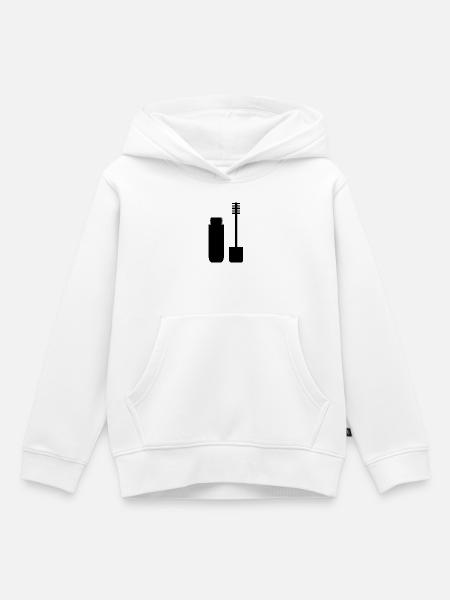 Mascara - Kinder Premium Organic Hoodie - Weiß