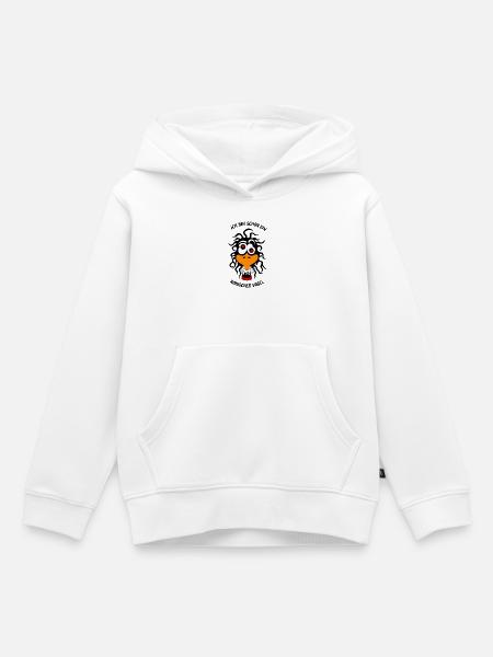 Ich bin schon ein komischer Vogel - Kinder Premium Organic Hoodie - Weiß