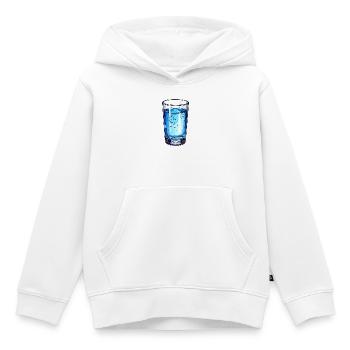 eau minérale - Sweat Premium à capuche enfant bio - blanc - Devant - AI Model Kid Female (0cm)