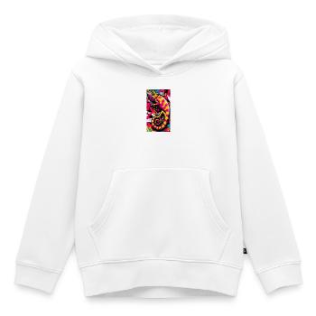 Chamäleon - Kinder Premium Organic Hoodie - Weiß - Vorne - AI Model Kid Female (0cm)