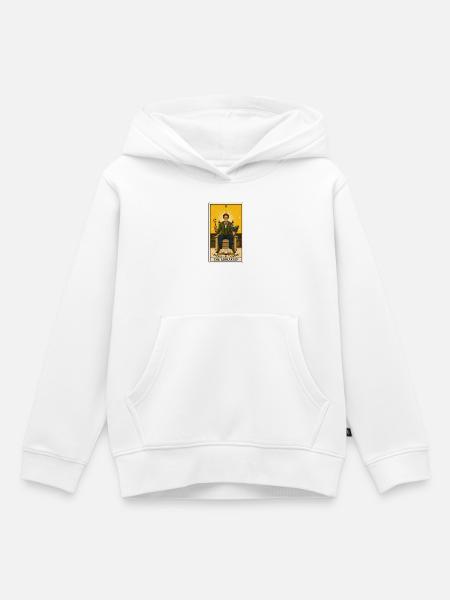 Bibliothekar | Bücher Tarot - Kinder Premium Organic Hoodie - Weiß