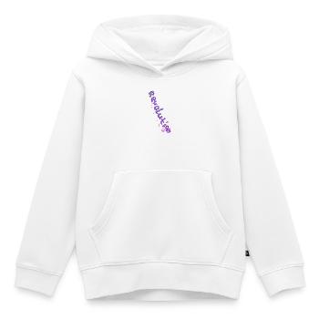 REVOLUTION (Special) - Kinder Premium Organic Hoodie - Weiß - Vorne - AI Model Kid Female (0cm)