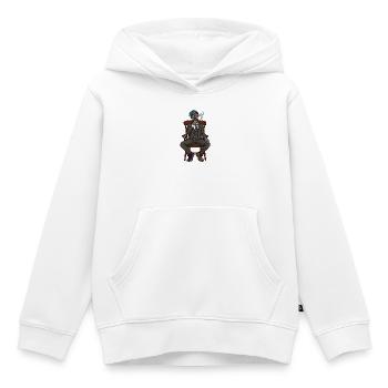 Surreales Noir-Idol im Anzug - Kinder Premium Organic Hoodie - Weiß - Vorne - AI Model Kid Female (0cm)