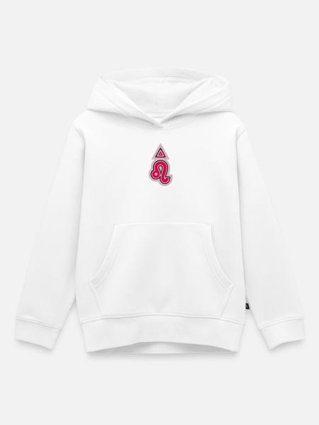 Zodiac-Stammes-Löwe und Feuer - Kinder Premium Organic Hoodie - Weiß