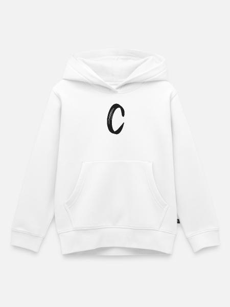 C - Kinder Premium Organic Hoodie - Weiß