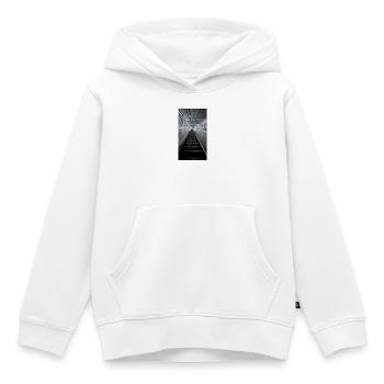 Urbaner Rolltreppe Noir - Kinder Premium Organic Hoodie - Weiß - Vorne - AI Model Kid Female (0cm)