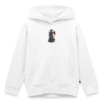 Der Pestdoktor mit der Laterne - Kinder Premium Organic Hoodie - Weiß - Vorne - AI Model Kid Female (0cm)