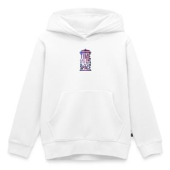 TARDIS - Kids Premium Organic Hoodie - white - Front - AI Model Kid Female (0cm)