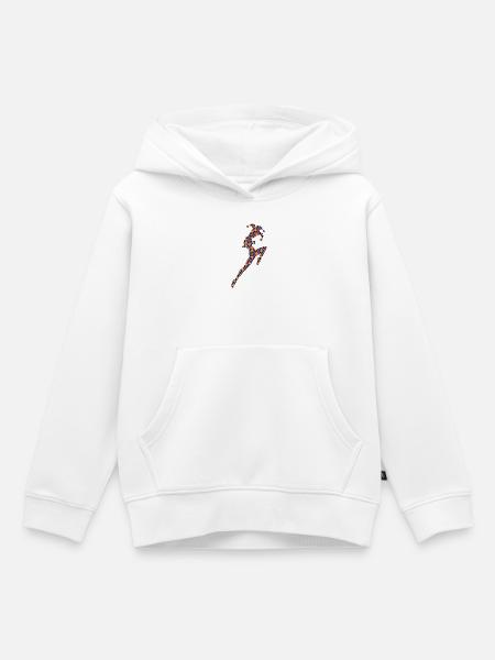 Arlequin - Sweat Premium à capuche enfant bio - blanc