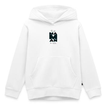 Bonne fête MAMAN. Fête des mères. Joyeuse fête. - Sweat Premium à capuche enfant bio - blanc - Devant - AI Model Kid Female (0cm)