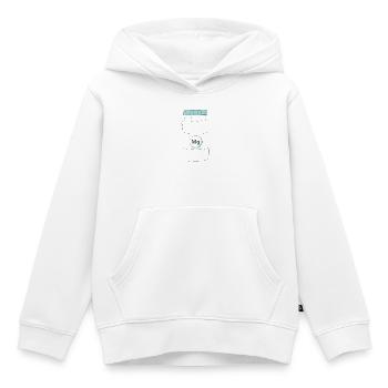 Complément alimentaire protéine de magnésium - Sweat Premium à capuche enfant bio - blanc - Devant - AI Model Kid Female (0cm)