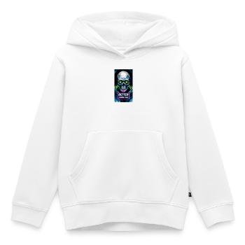 Schädel - Kinder Premium Organic Hoodie - Weiß - Vorne - AI Model Kid Female (0cm)