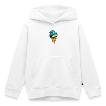 Schedel Skelet Stijl Urban - Kinder Premium hoodie biologisch - wit - Voor - AI Model Kid Female (0cm)