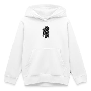Pudel - Kinder Premium Organic Hoodie - Weiß - Vorne - AI Model Kid Female (0cm)