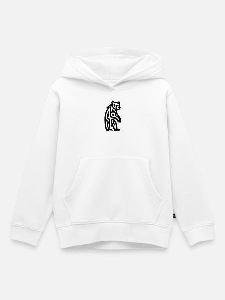 Just a Black Bear #3 - Kinder Premium Organic Hoodie - Weiß