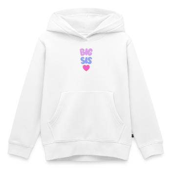 Big Sis Love - Kinder Premium Organic Hoodie - Weiß - Vorne - AI Model Kid Female (0cm)