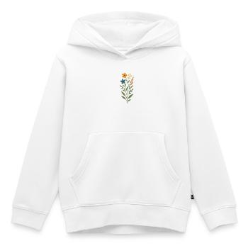 Wasserfarben Blumenstrauss - Kinder Premium Organic Hoodie - Weiß - Vorne - AI Model Kid Female (0cm)