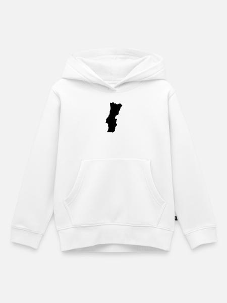 Portugal - Kinder Premium Organic Hoodie - Weiß