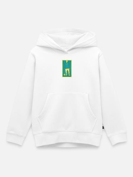 Football player #1 - Kinder Premium Organic Hoodie - Weiß
