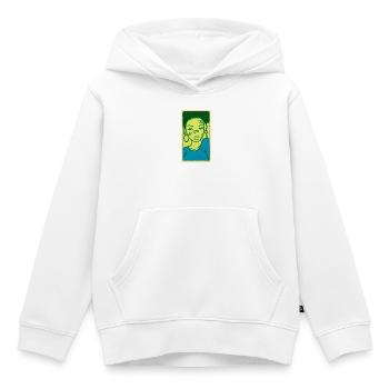 Black female portrait #6 - Kinder Premium Organic Hoodie - Weiß - Vorne - AI Model Kid Female (0cm)