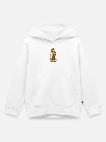 Aphrodite-Skulptur Meeresmeer - Kinder Premium Organic Hoodie - Weiß