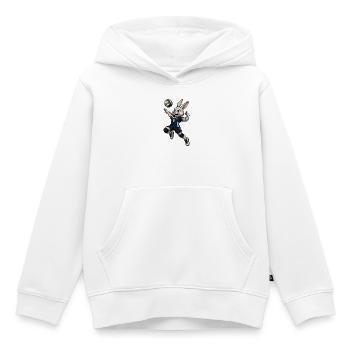 Handball Rabbit - Sweat Premium à capuche enfant bio - blanc - Devant - AI Model Kid Female (0cm)
