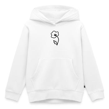 Blume - Kinder Premium Organic Hoodie - Weiß - Vorne - AI Model Kid Female (0cm)