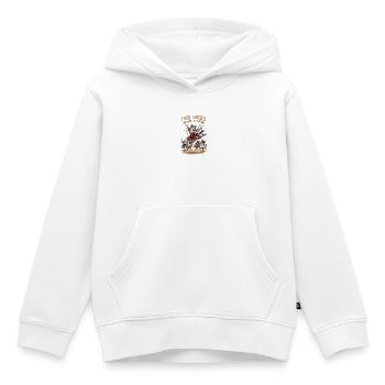I will succeed because I am insane - Kinder Premium Organic Hoodie - Weiß - Vorne - AI Model Kid Female (0cm)