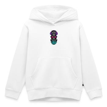 Drei Affen Nichts Hören Sehen Sagen Neon - Kinder Premium Organic Hoodie - Weiß - Vorne - AI Model Kid Female (0cm)