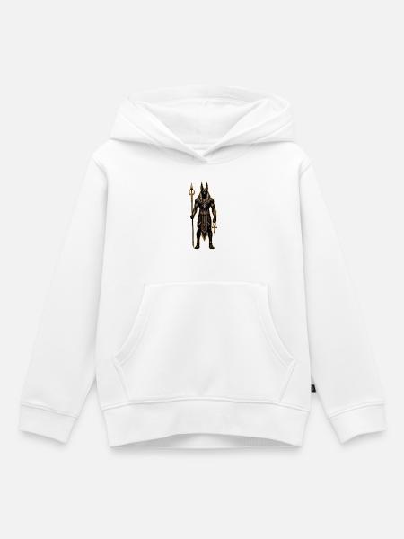 Anubis-Kriegspriester - Kinder Premium Organic Hoodie - Weiß