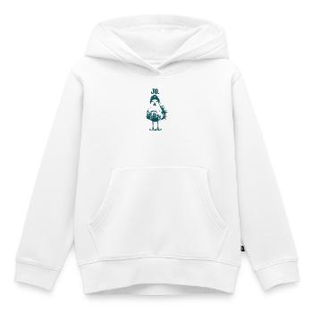 Jo Möwe - Kinder Premium Organic Hoodie - Weiß - Vorne - AI Model Kid Female (0cm)