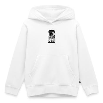 TARDIS - Sweat Premium à capuche enfant bio - blanc - Devant - AI Model Kid Female (0cm)